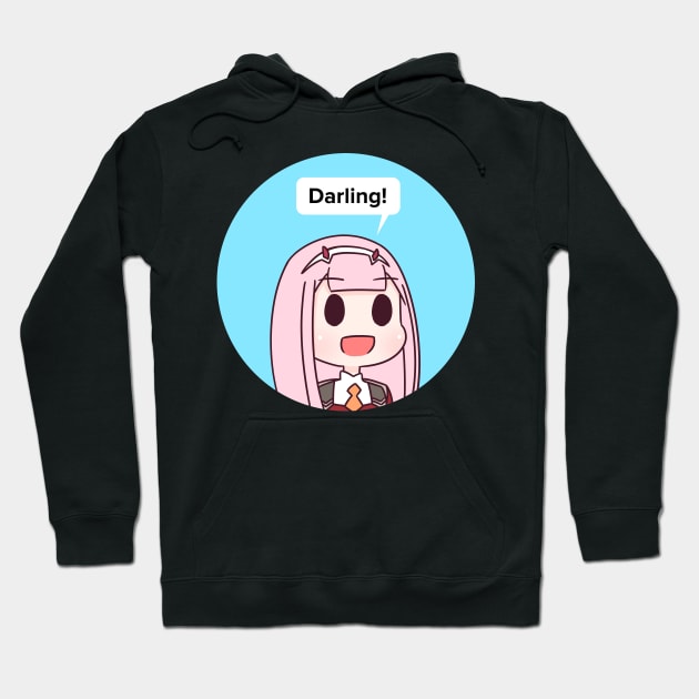 Zero two darling Hoodie by Oricca